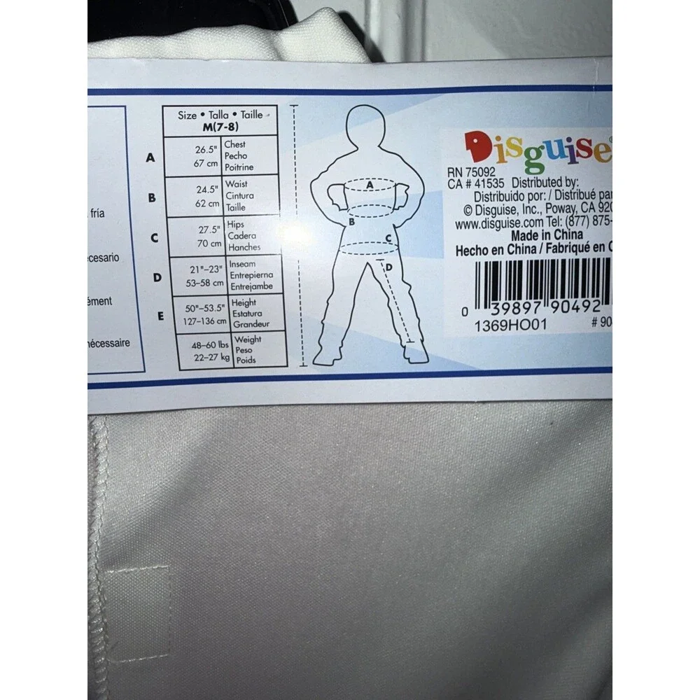 Disney Toy Story 4 Duke Caboom Costume Size 7-8 Years Brand New